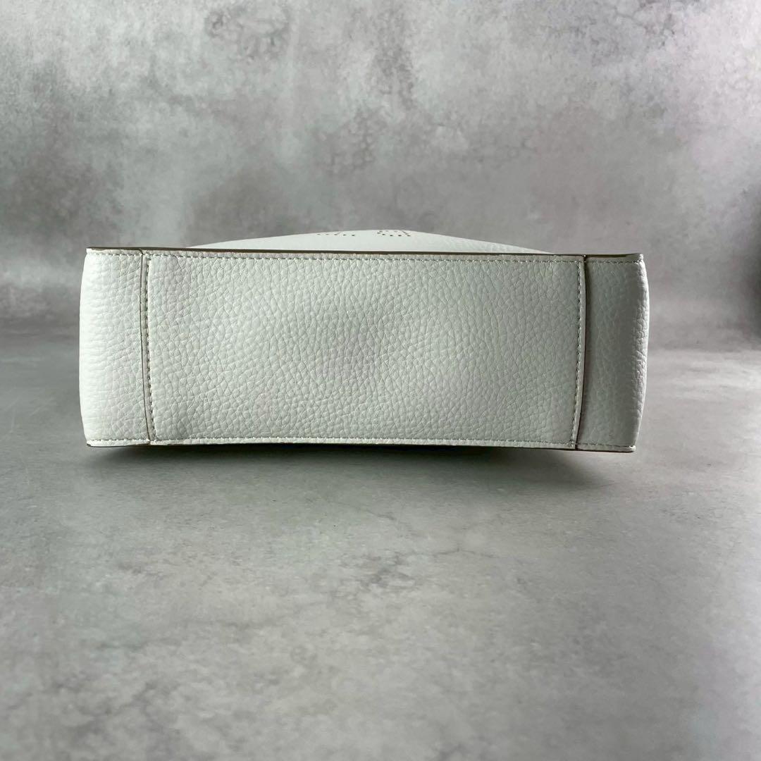 極美品 ステラマッカートニー ロゴ ショルダーバッグ ホワイト クロスボディ