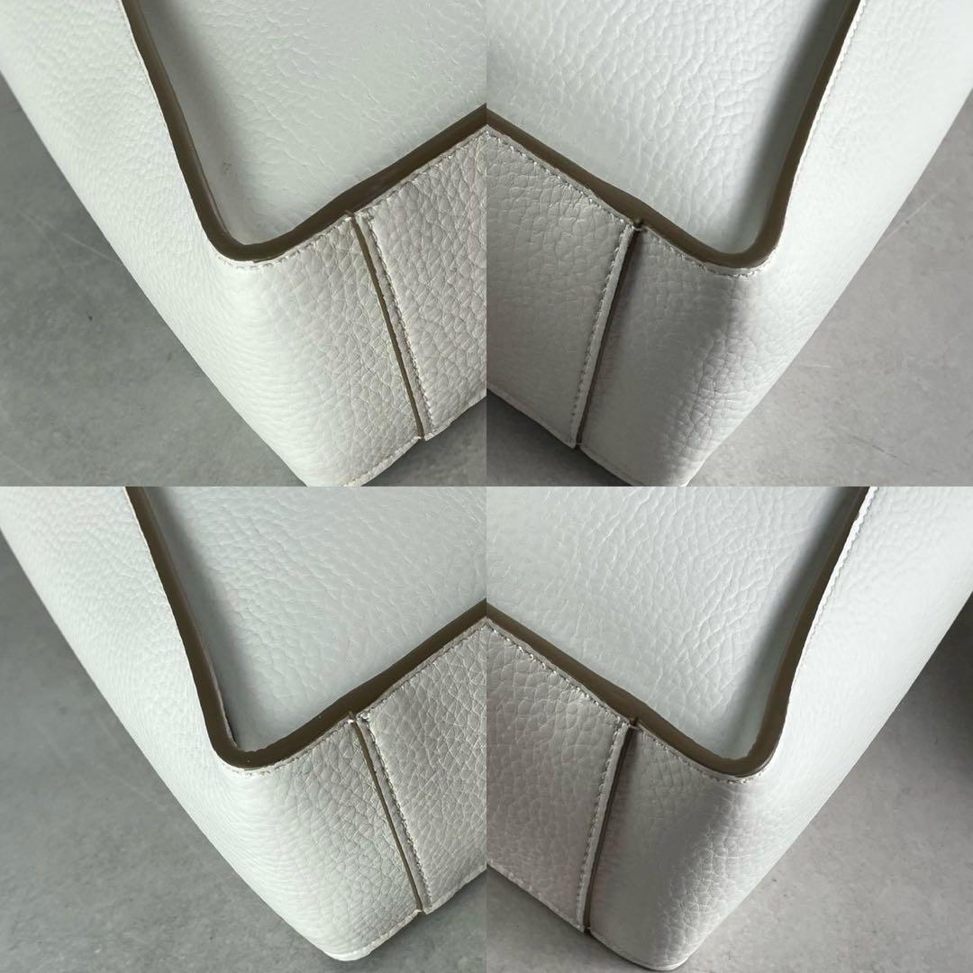 極美品 ステラマッカートニー ロゴ ショルダーバッグ ホワイト クロスボディ