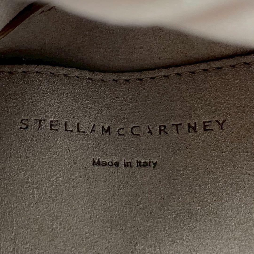 極美品 ステラマッカートニー ロゴ ショルダーバッグ ホワイト クロスボディ