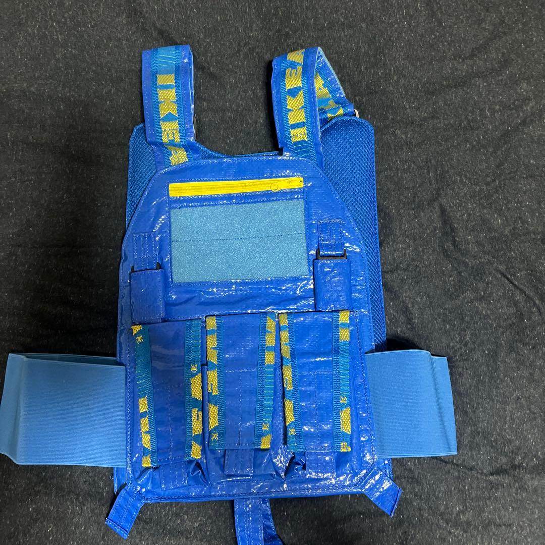 IKEA サバゲー用プレートキャリア 青