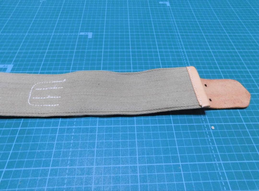 日本陸軍　日本軍　レプリカ　将校　略刀帯　メーカー不詳／Mサイズ　ズベラバンド