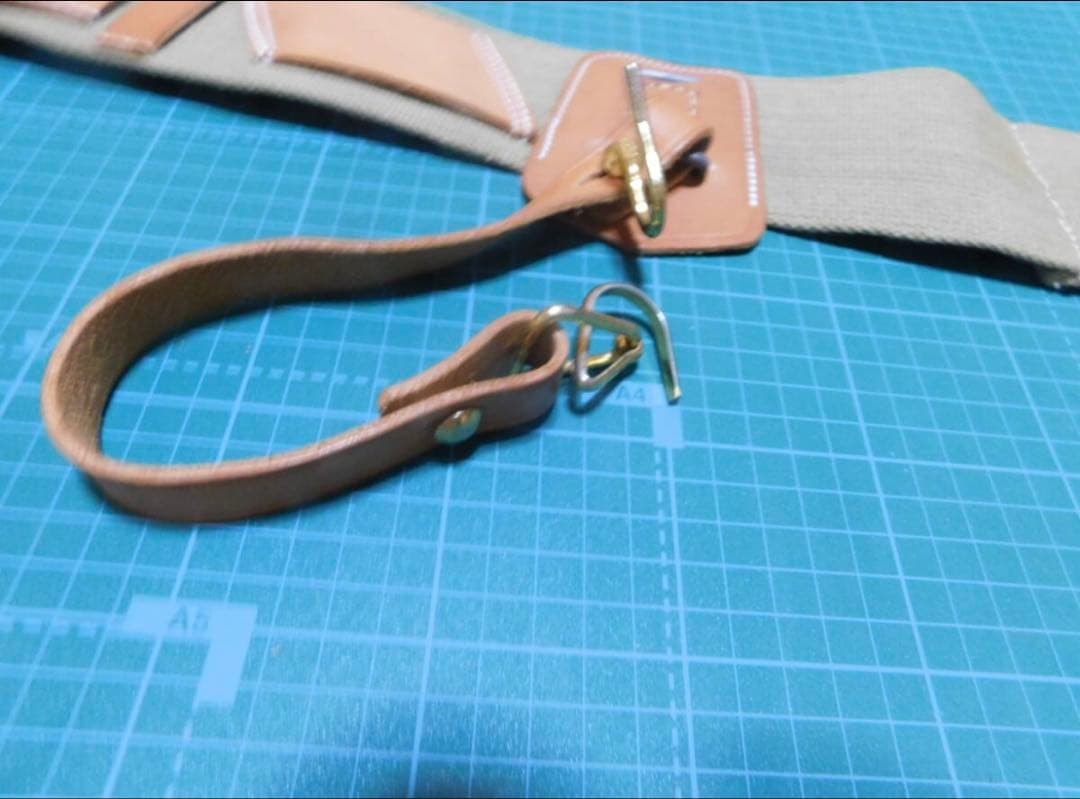 日本陸軍　日本軍　レプリカ　将校　略刀帯　メーカー不詳／Mサイズ　ズベラバンド