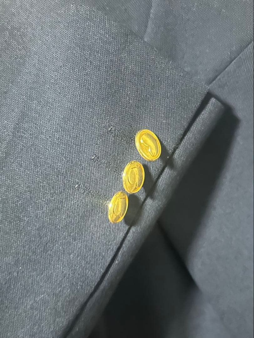 [美品]ジョジョスーツ　東方仗助　ネイビー ダブルブレザー　ジャケット