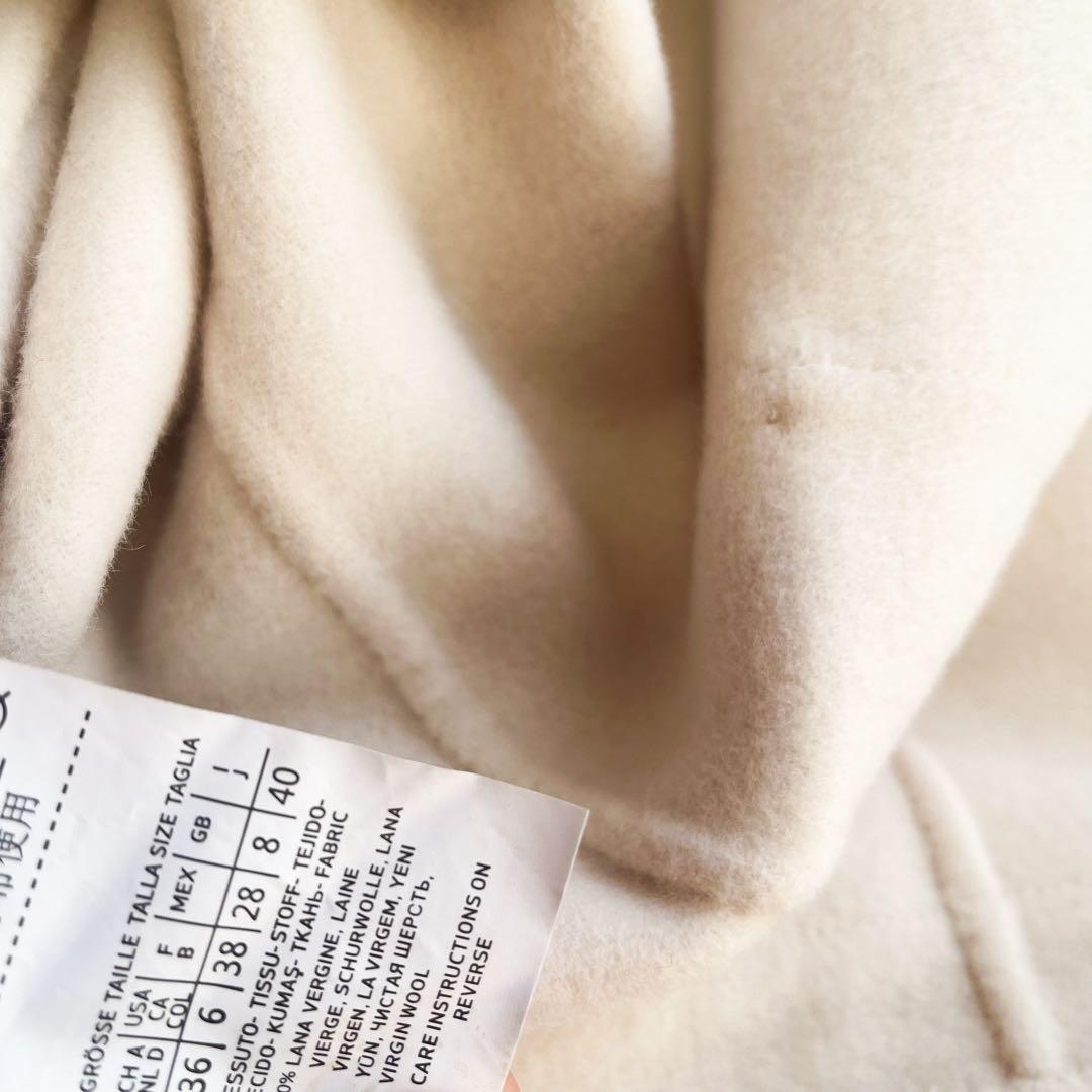 マックスマーラ　クチートアマーノ　ダブルフェイス　ロングコート　ウール　40