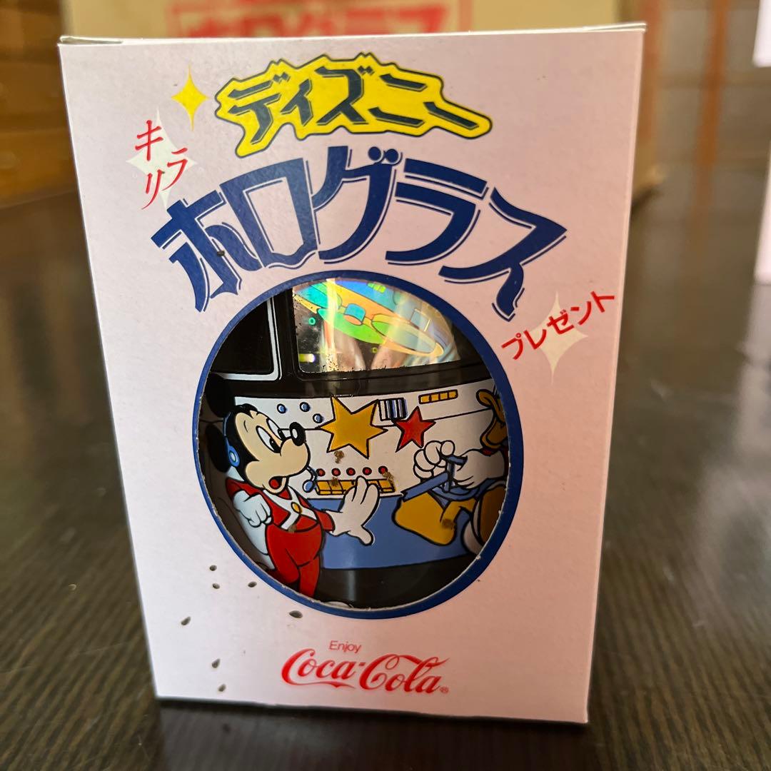 【新品未使用】ディズニーホログラス×48個　コカコーラノベルティ　非売品　レトロ