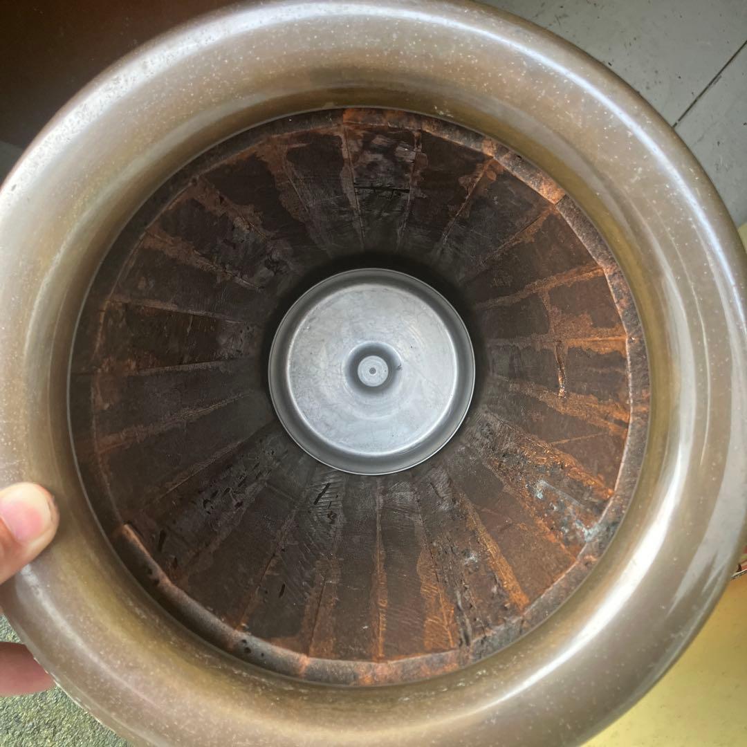 オランダアンティーク 北欧レトロ 木製円筒形傘立て 無垢材 ビンテージ