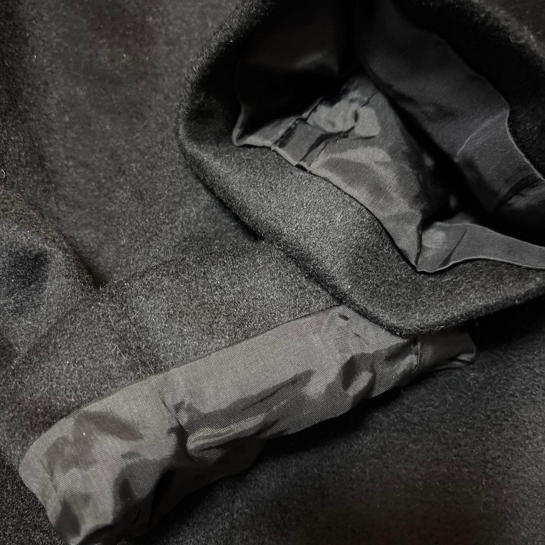 美品　カシミア100% 定番　ロングコート　Lサイズ　黒　ブラック　冠婚葬祭