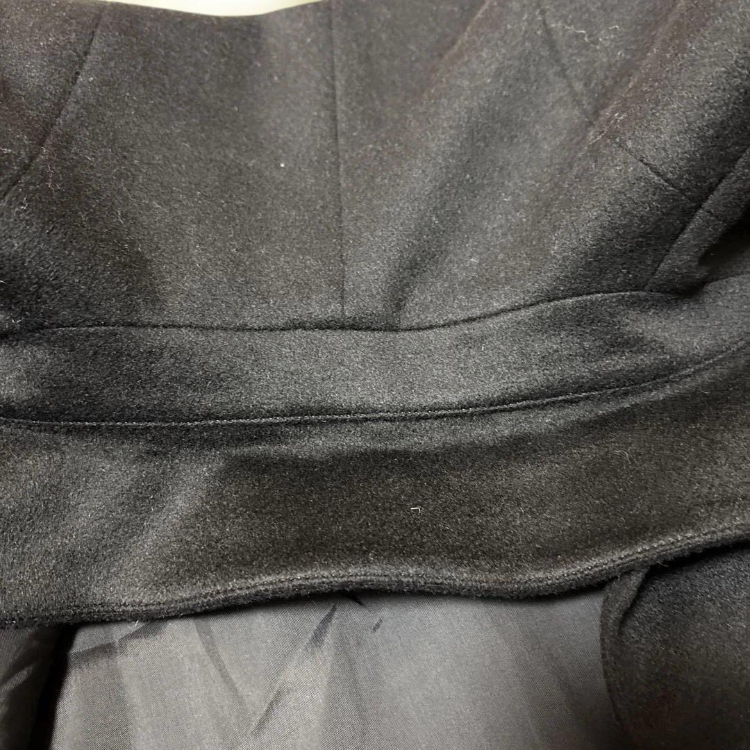美品　カシミア100% 定番　ロングコート　Lサイズ　黒　ブラック　冠婚葬祭