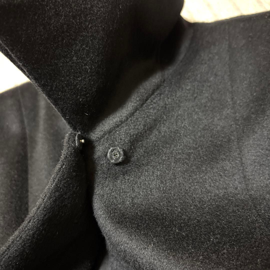 美品　カシミア100% 定番　ロングコート　Lサイズ　黒　ブラック　冠婚葬祭