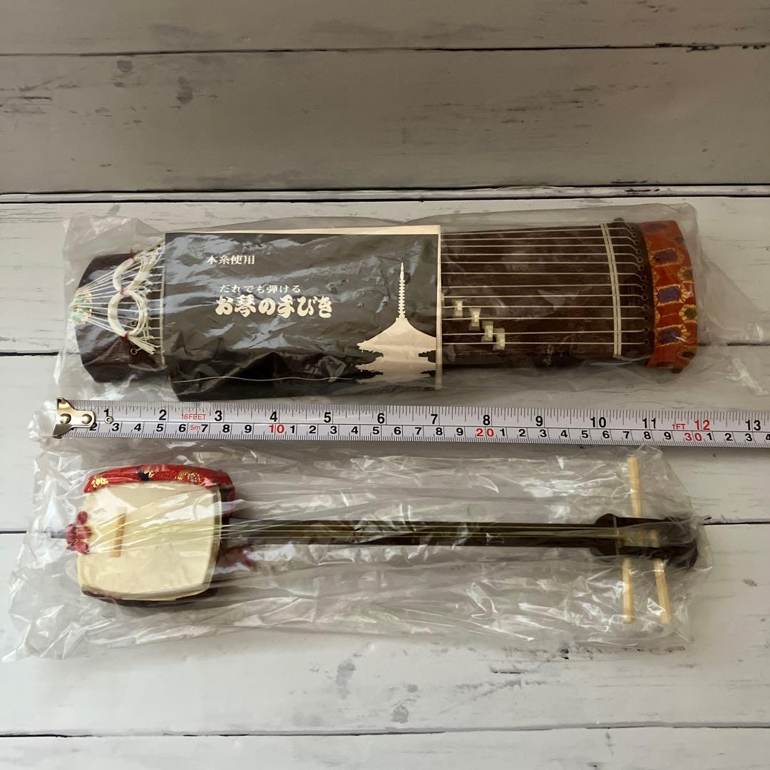 アンティーク・美品★ミニ琴・ミニ三味線セット