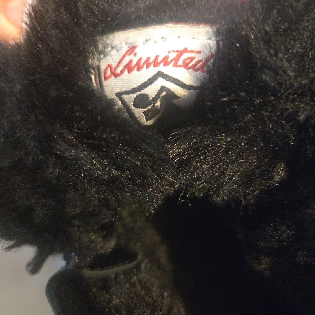 ASH ファー ブラック ハイカットスニーカー