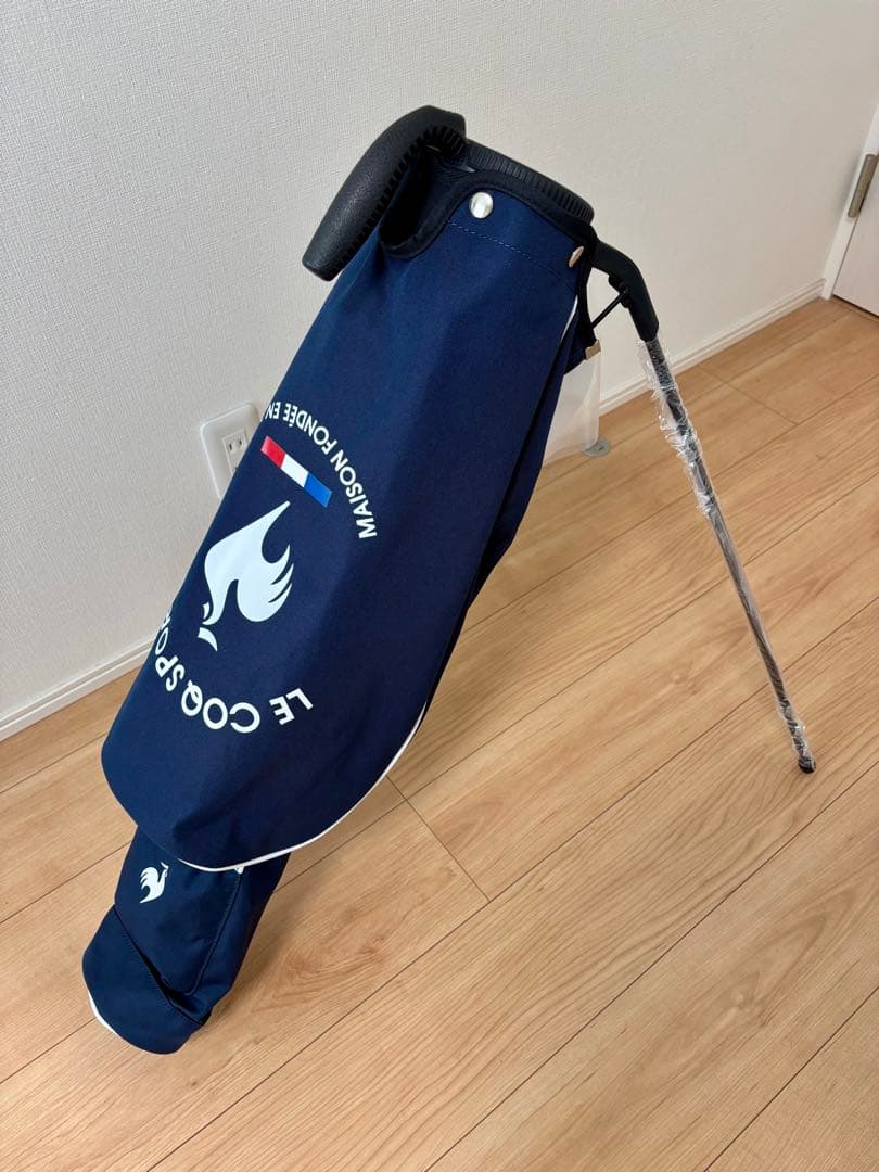 【新品未使用】LE COQ SPORTIF スタンド式キャディバッグ ネイビー