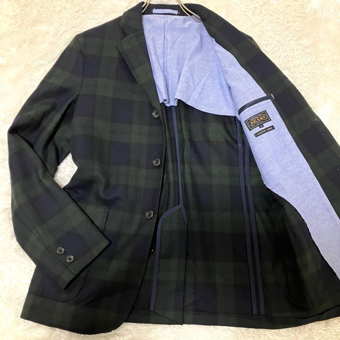 S*O様 極美品✨ BEAMS+ ブラックウォッチ フランネル テーラードジャケ