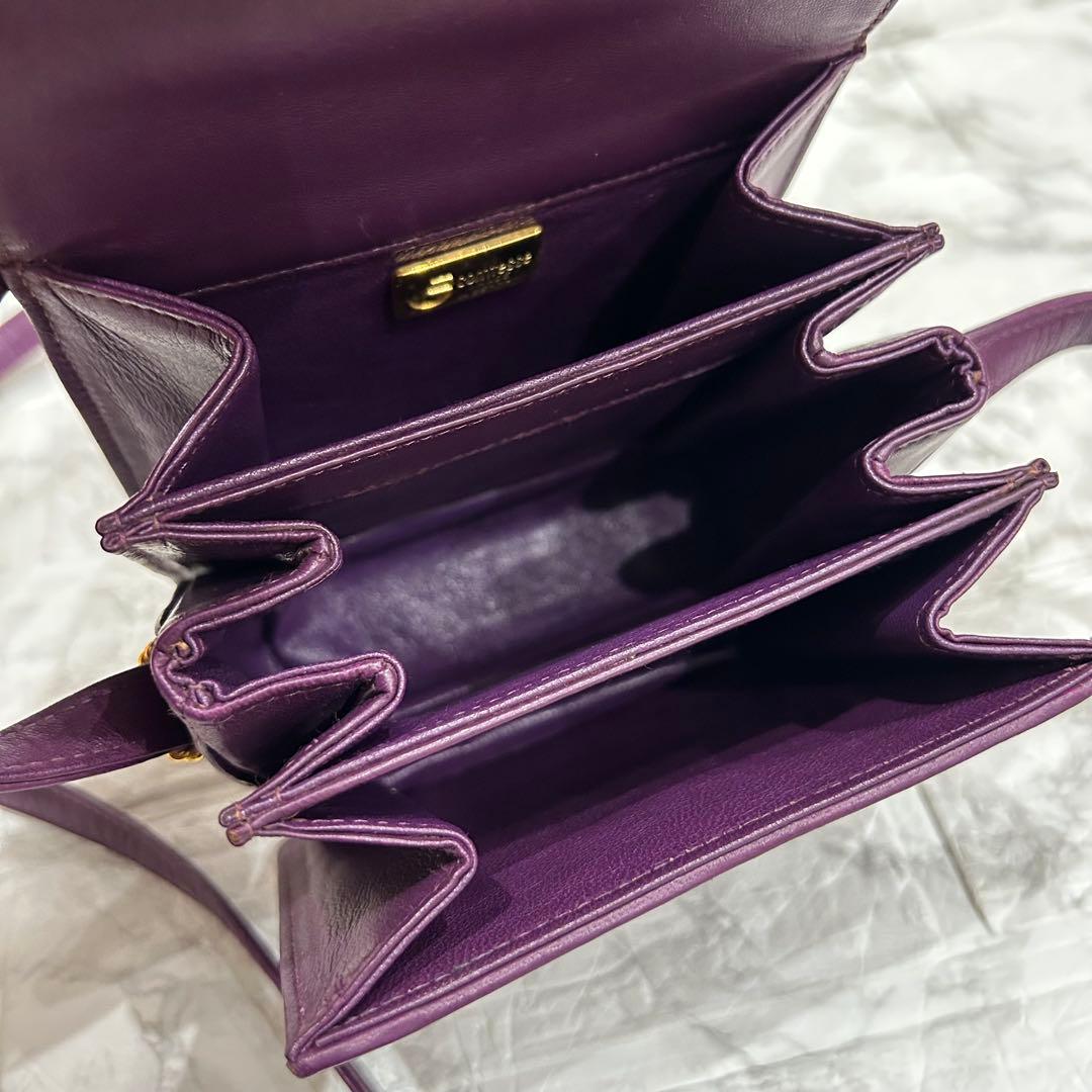 COMTESSE コンテス　バッグ　ショルダーバッグ　ホースヘア　紫　美品