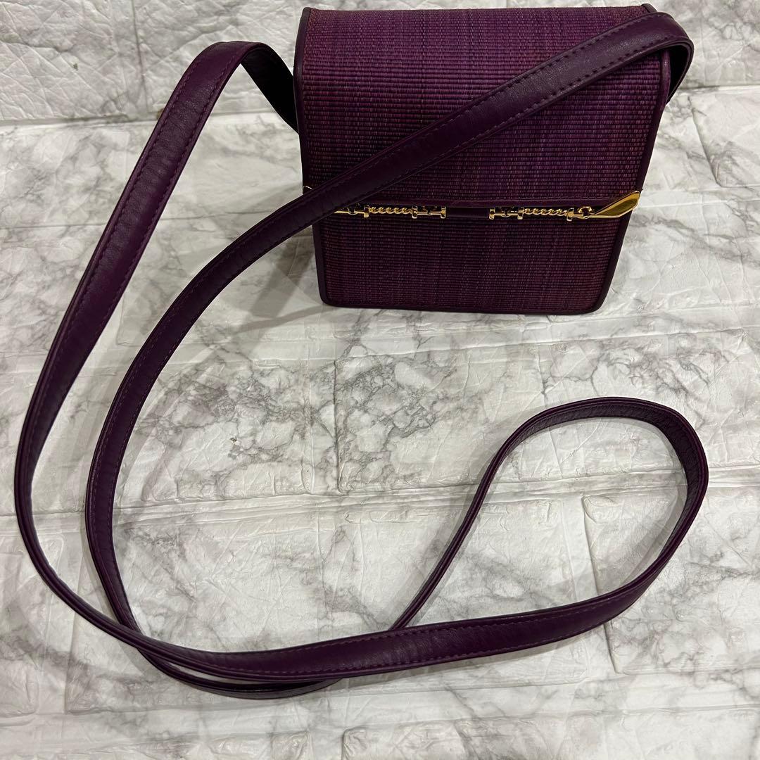 COMTESSE コンテス　バッグ　ショルダーバッグ　ホースヘア　紫　美品