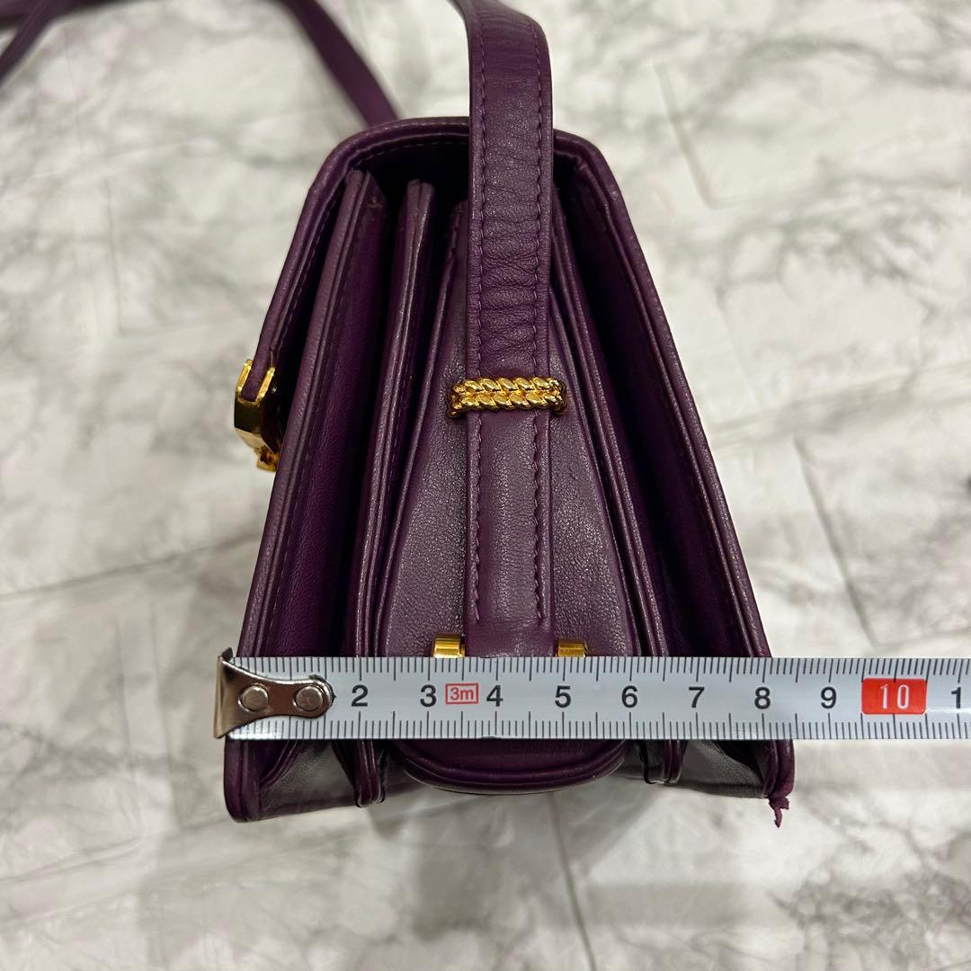 COMTESSE コンテス　バッグ　ショルダーバッグ　ホースヘア　紫　美品