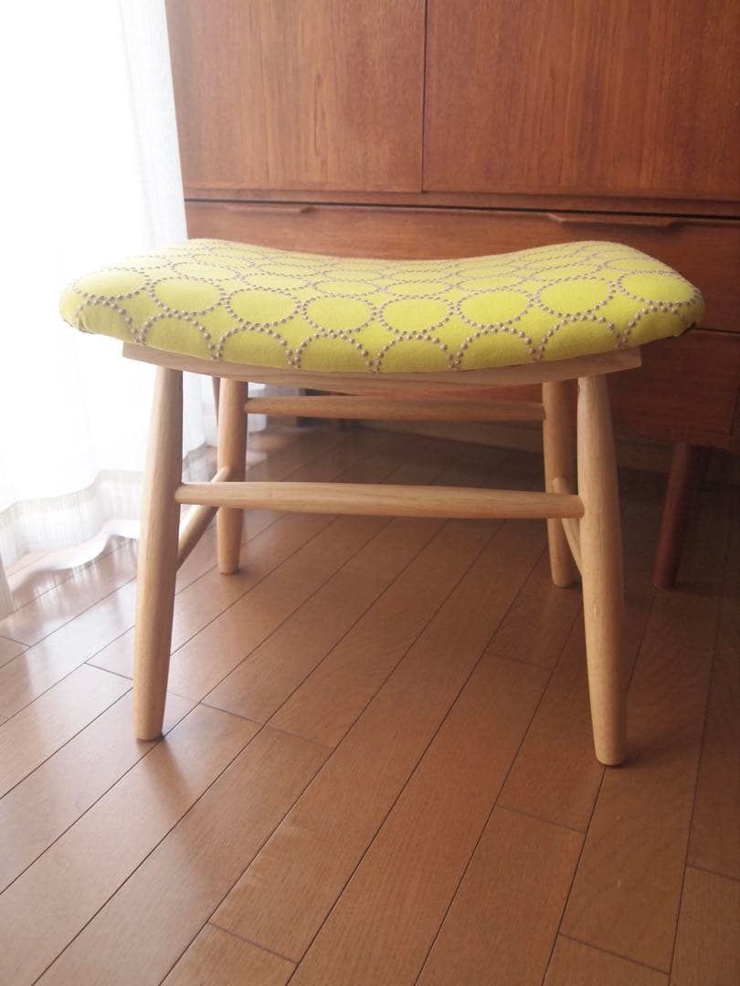 ミナペルホネン ハンドメイド スツール タンバリン dop 生地 ベンチ チェア
