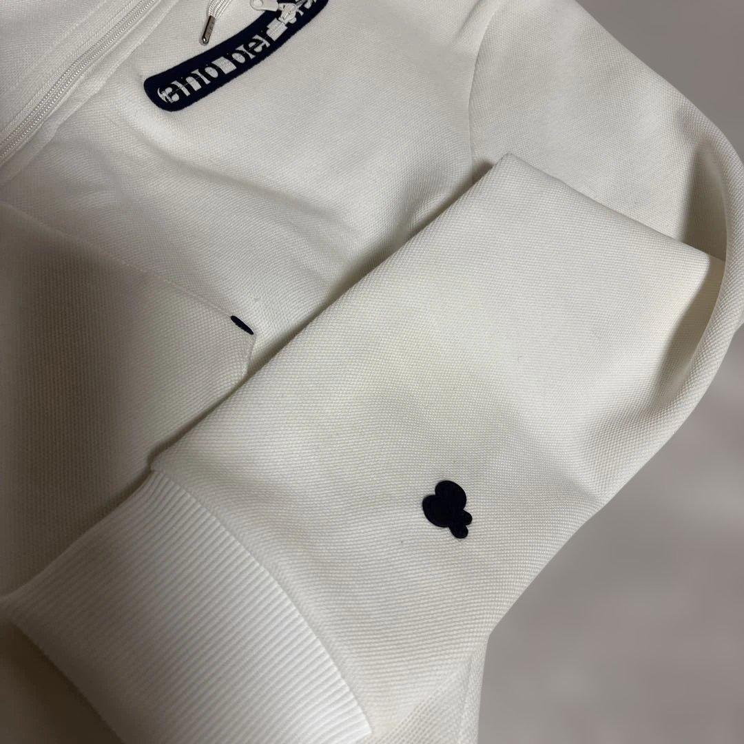 and per se ホワイト フルジップパーカー