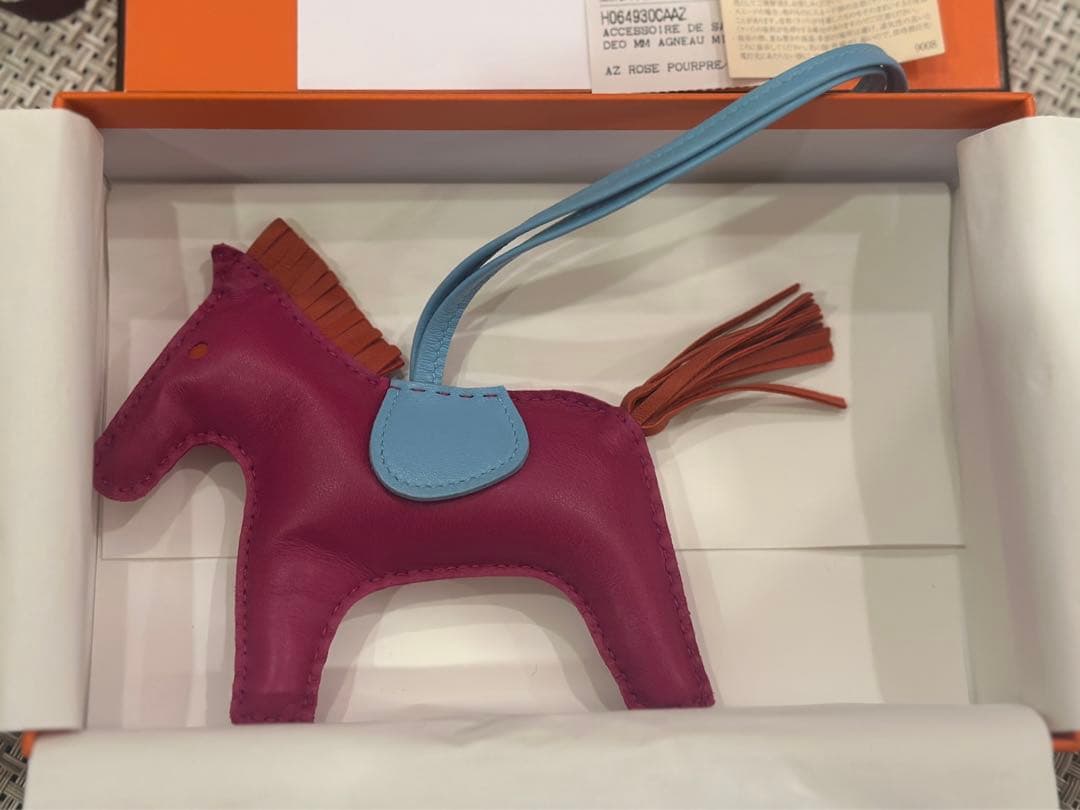 エルメス　ロデオMM ローズパープル x セレステ x カーネリアン