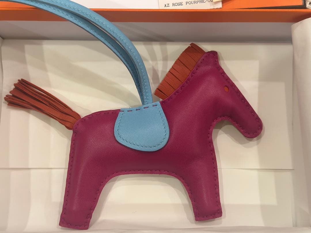 エルメス　ロデオMM ローズパープル x セレステ x カーネリアン