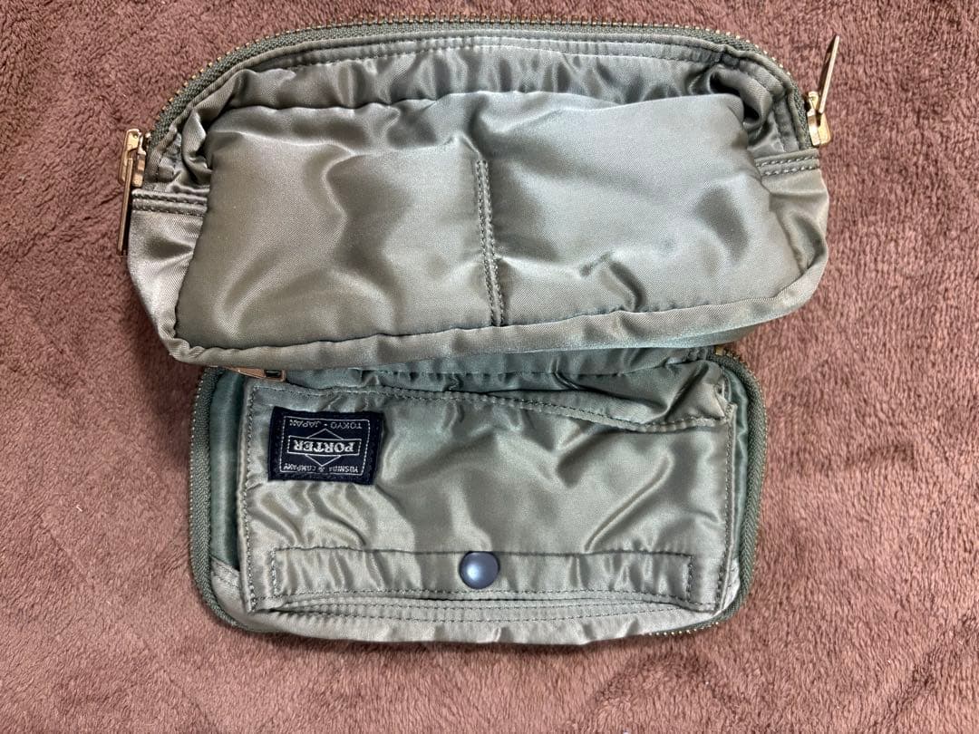 PORTER 超貴重　廃盤　ポーター タンカー コスメポーチ セージグリーン