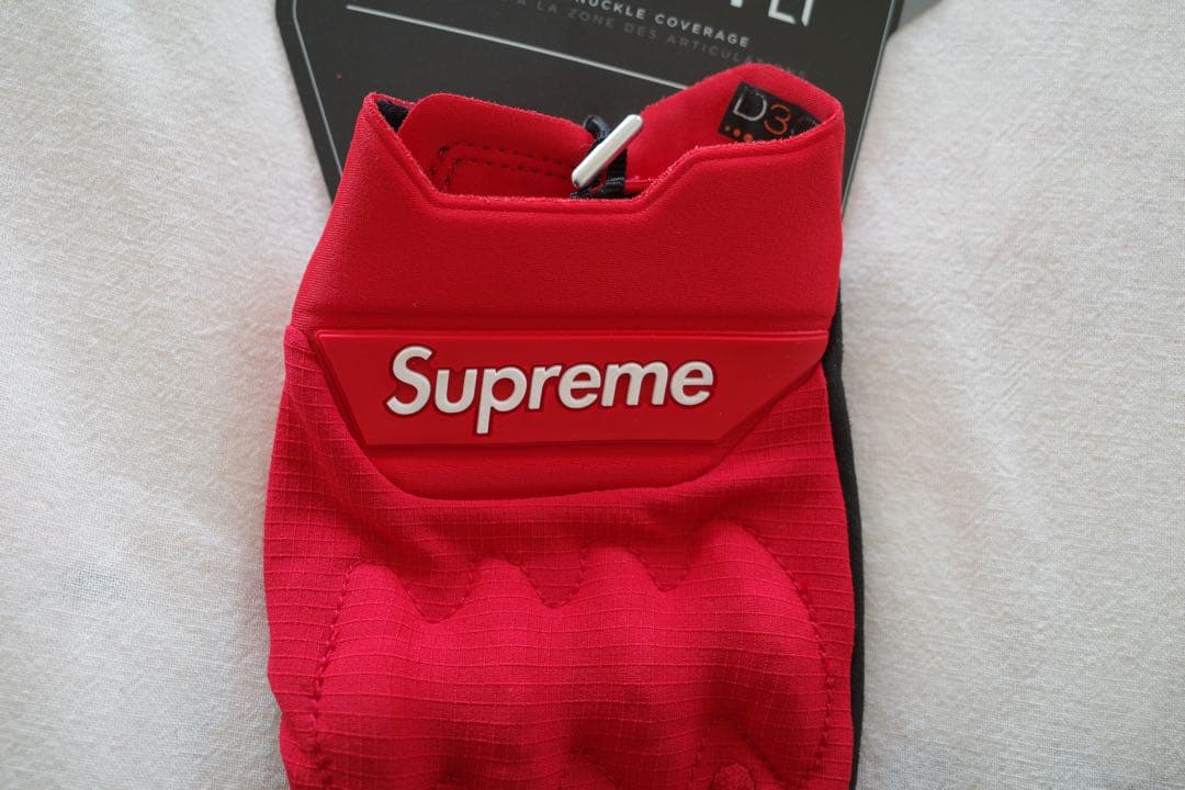 未使用品　18SS Supreme Fox Racing Gloves 赤　M