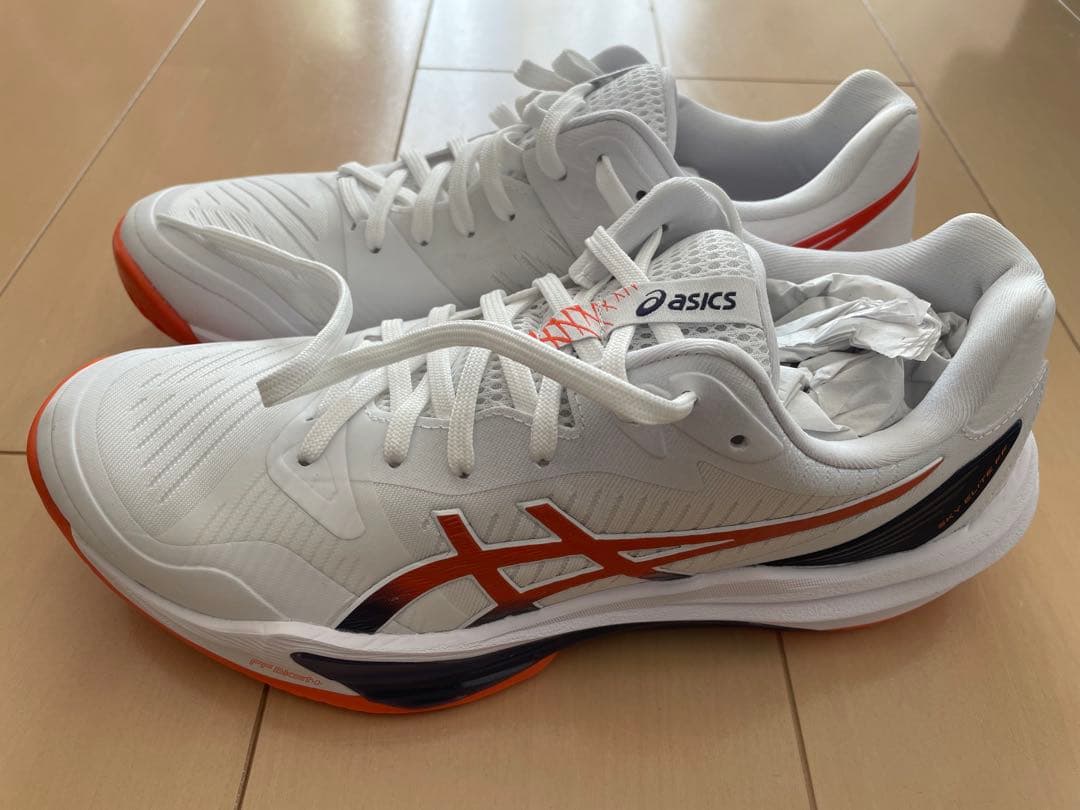 ASICS SKY ELITE FF 3 26.5cm ホワイト/ノヴァオレンジ