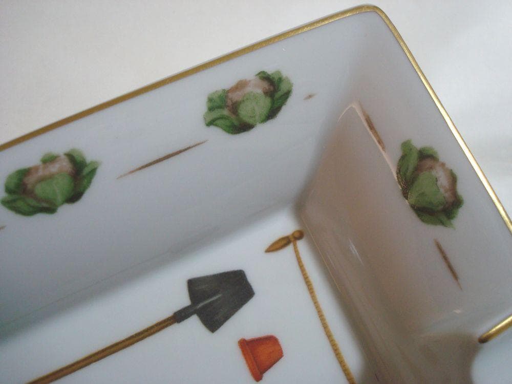 HERMES 　エルメス 　灰皿 　アッシュトレイ　ガーデニングデザイン