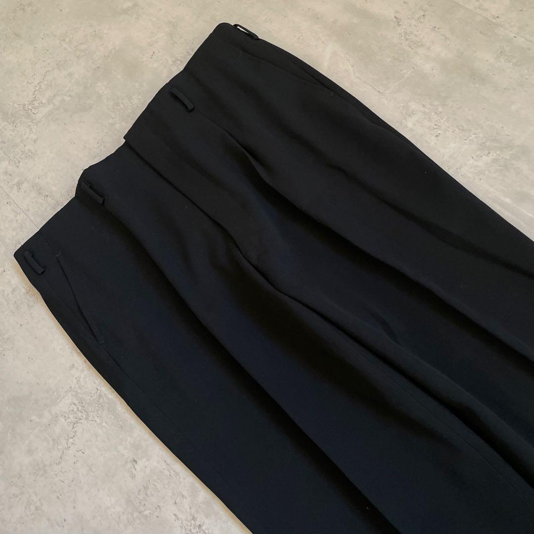 ダブルブレスト　スーツ セットアップ 上下　ブラック　3B モード　成人式