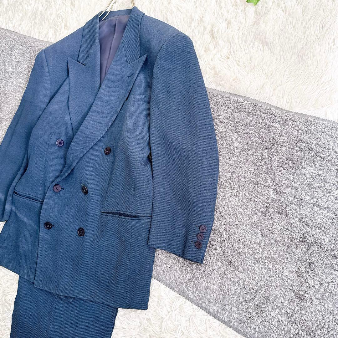 当時物　希少　ケンゾー セットアップ　スーツ　ダブルボタン　タック入り　紺