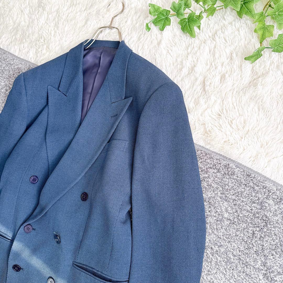 当時物　希少　ケンゾー セットアップ　スーツ　ダブルボタン　タック入り　紺