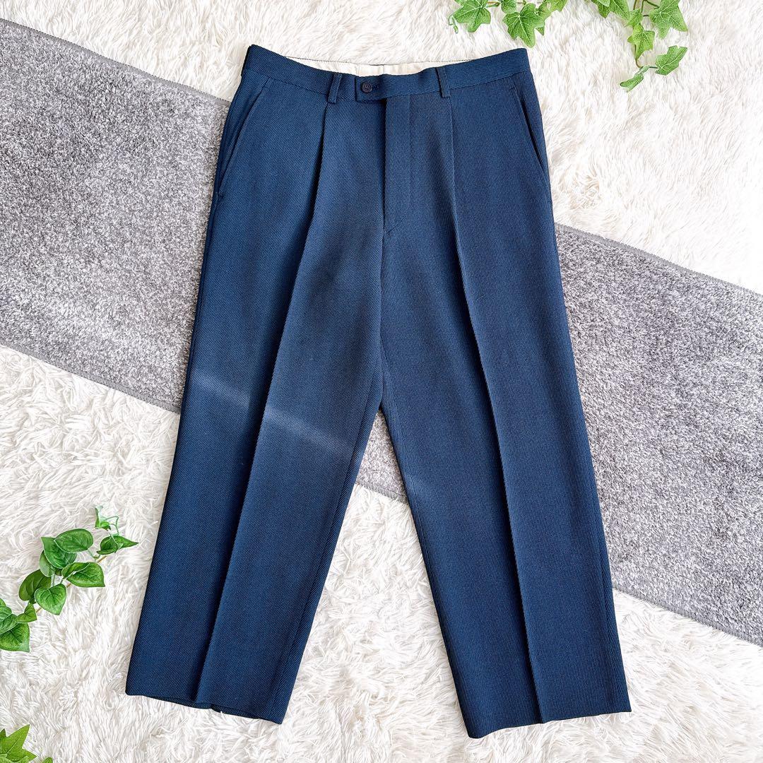 当時物　希少　ケンゾー セットアップ　スーツ　ダブルボタン　タック入り　紺