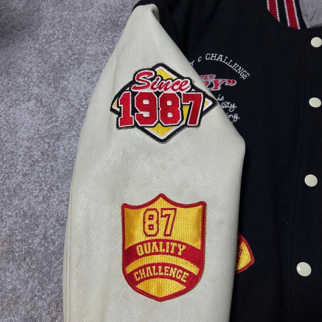 80年代　ASAHI スーパードライ フルデコ スタジャン