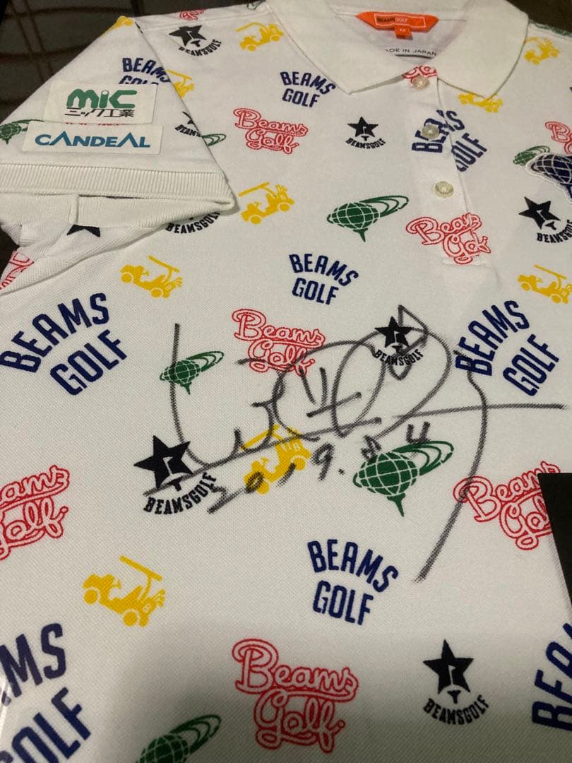 《極貴重》2019全英女子OP優勝　渋野日向子プロサイン入りウェア支給品　額入