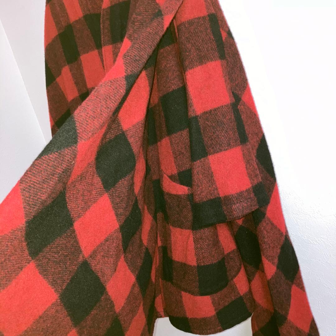 kapital キャピタル　バッファローチェック　ポンチョ　コート　1