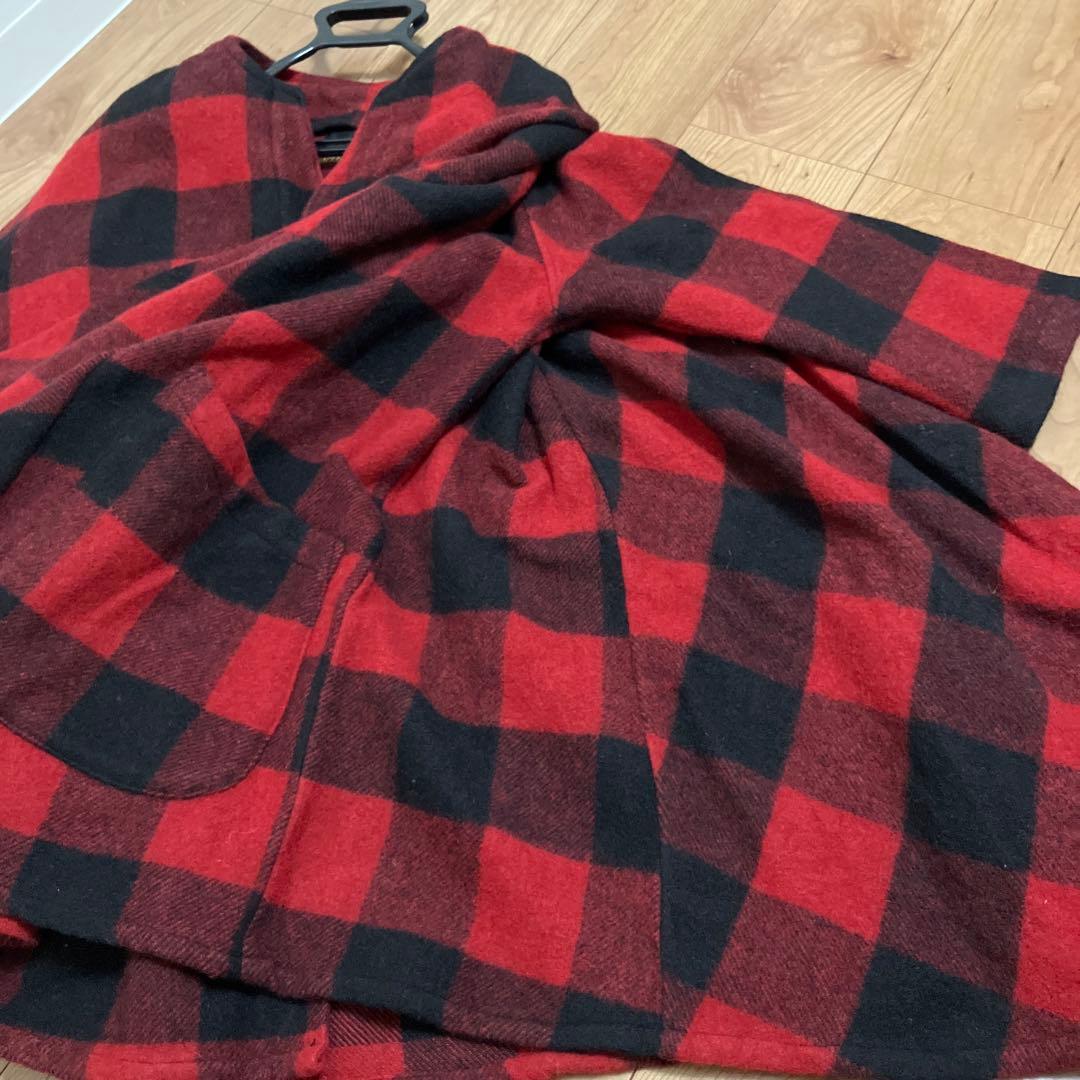 kapital キャピタル　バッファローチェック　ポンチョ　コート　1