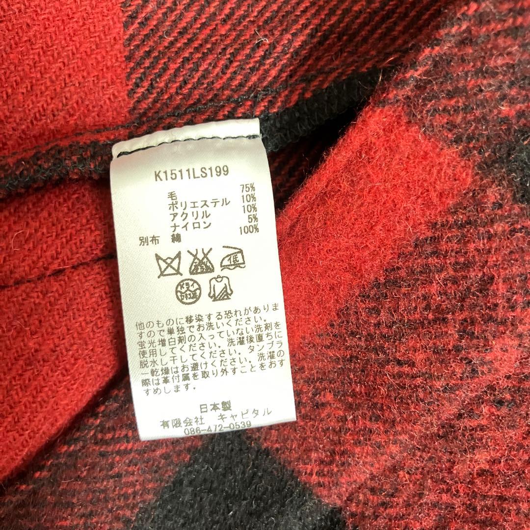 kapital キャピタル　バッファローチェック　ポンチョ　コート　1