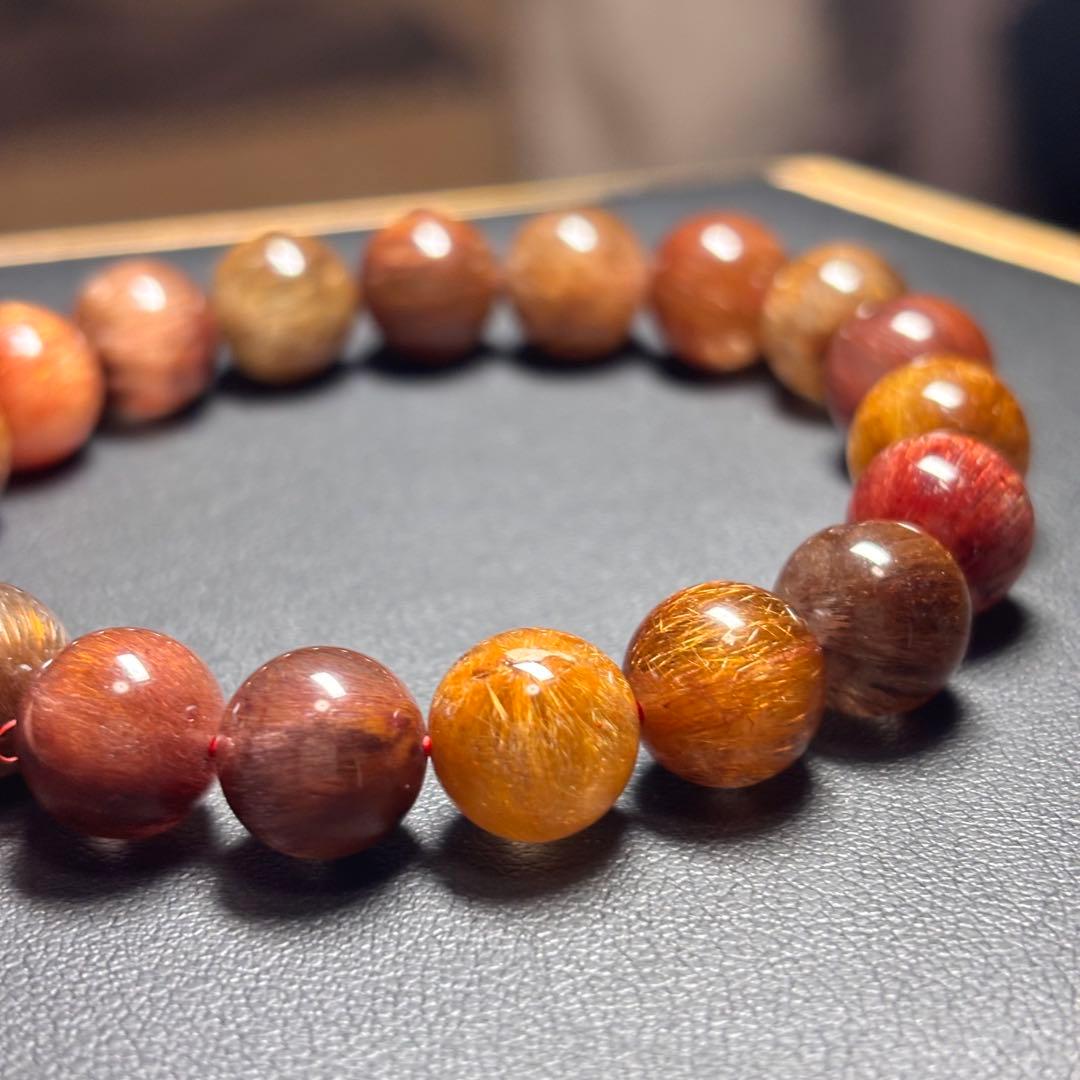 【高品質ルチル】 まとめ売り ルチルクォーツ 貔貅 龍亀 ブレスレット