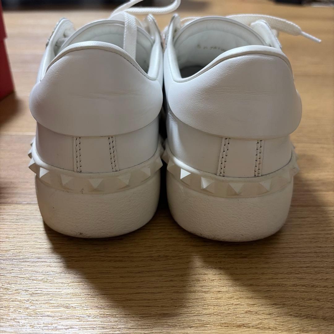 ヴァレンティノガラヴァーニ　ロックスッタズ　レザースニーカー　バイカラー