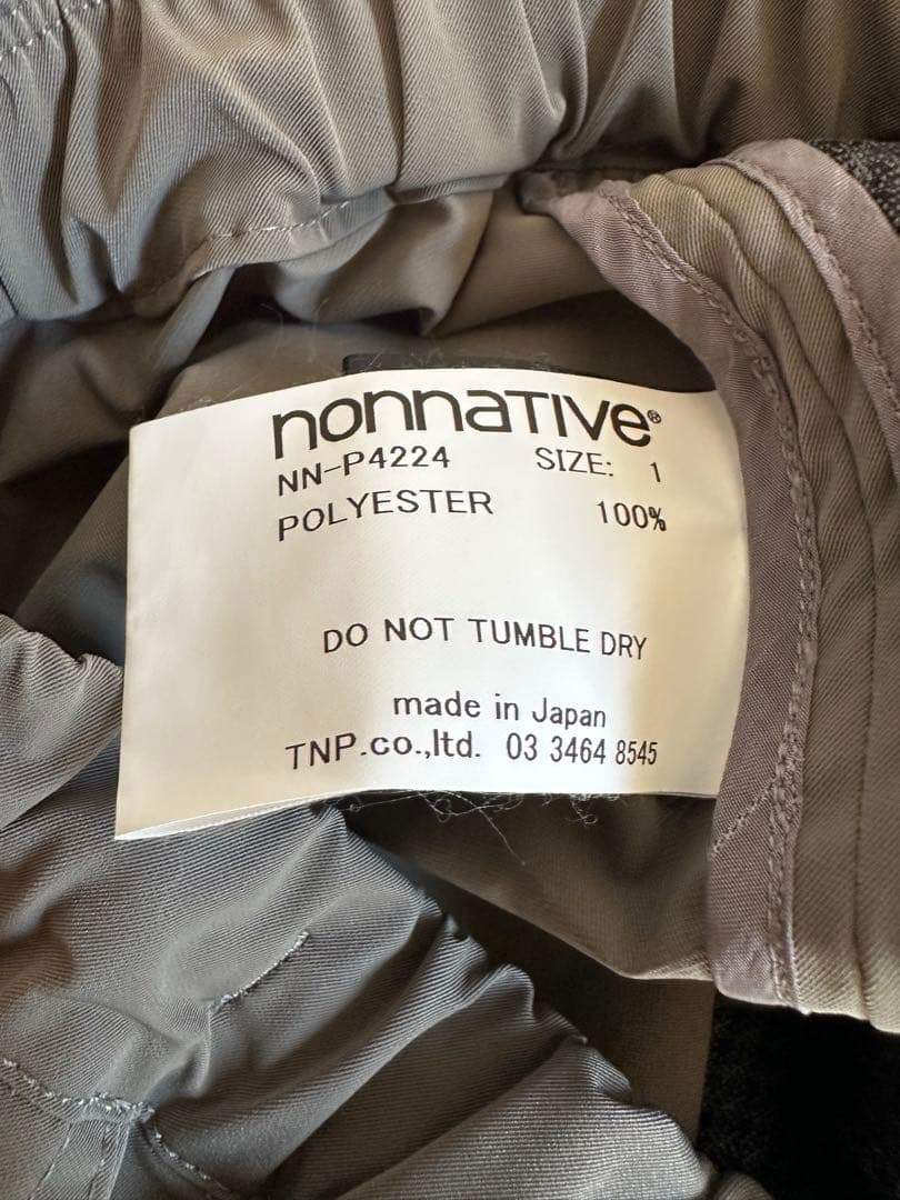 パンツ nonnative COACH EASY RIB PANTS DICROS 1