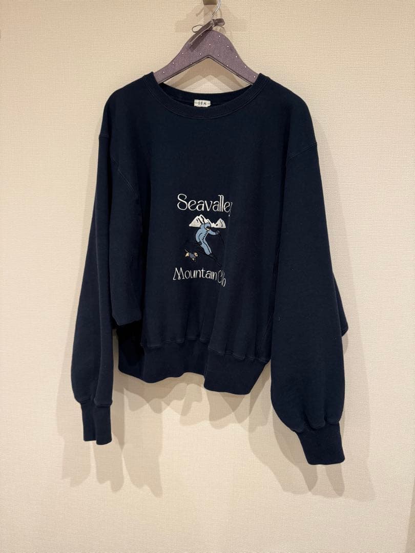 SEA シー SEAVALLEY MOUNTAIN スウェット F ネイビー