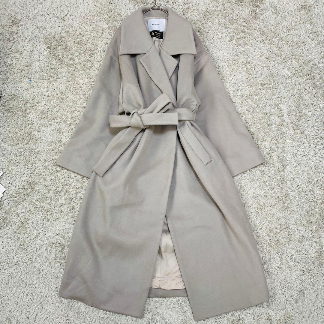 【タグ付き未使用】HELIOPOLE エリオポール　ビーバーロングコート　M