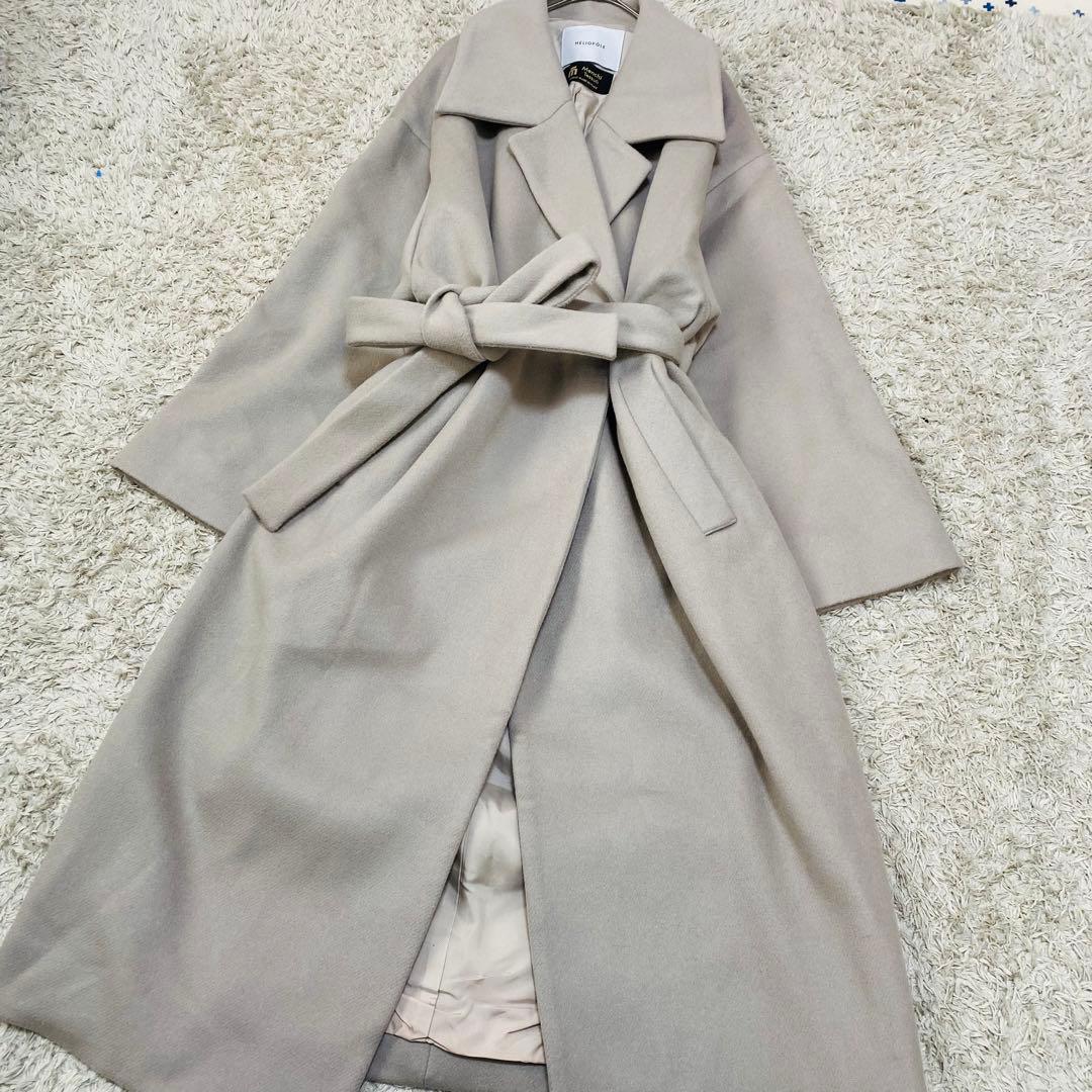 【タグ付き未使用】HELIOPOLE エリオポール　ビーバーロングコート　M