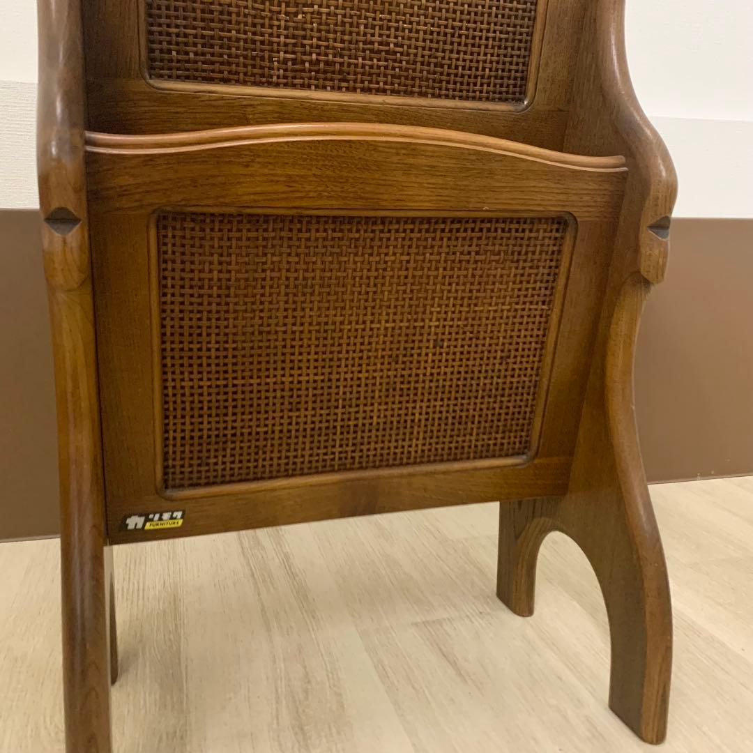 【美品】カリモク マガジンラック 木製ヴィンテージ 昭和レトロ