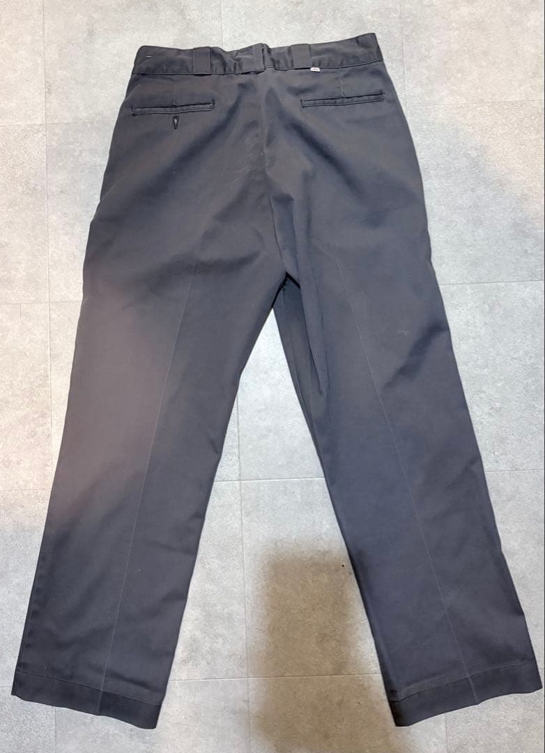 70s チビタグ アルミジップ Dickies 874 w36 グレー