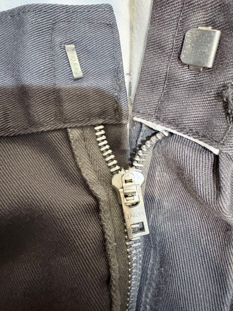 70s チビタグ アルミジップ Dickies 874 w36 グレー