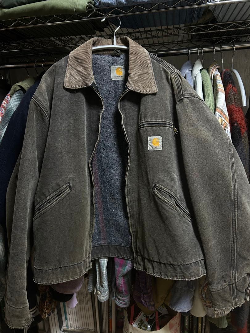 カーハート CARHARTT デトロイトジャケット タグなし　黒