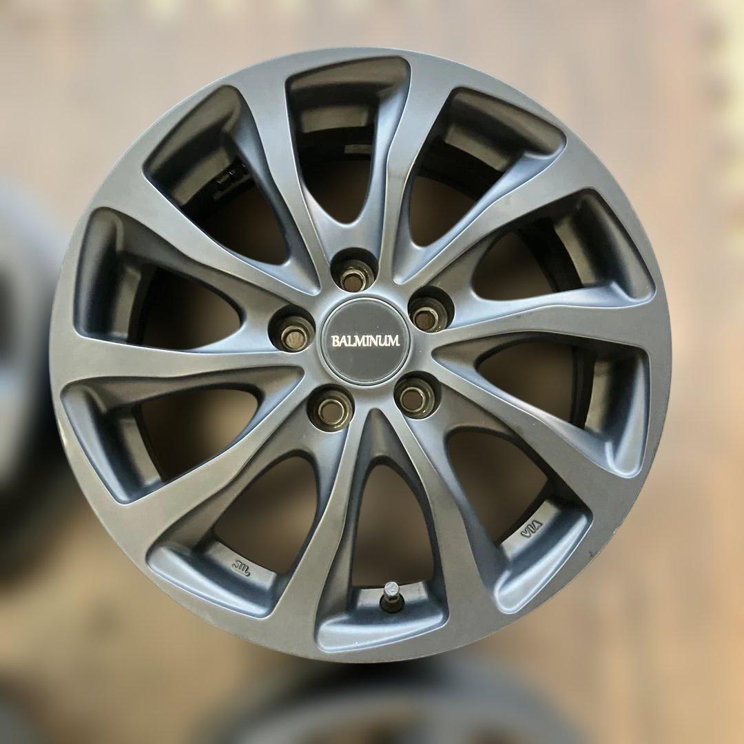 15インチ 6J 43 5×100 アルミホイール 4本セットBALMINUM