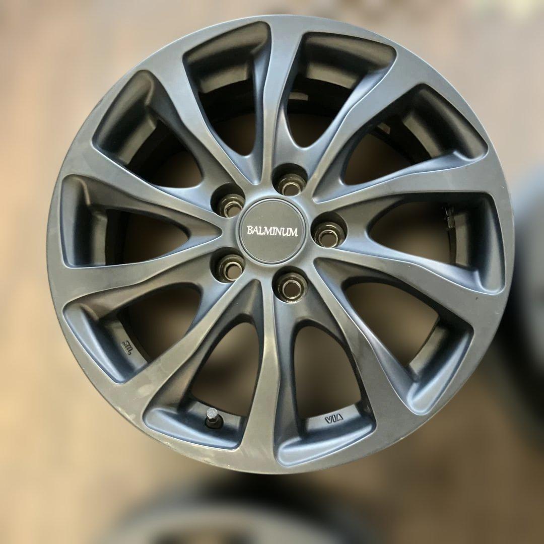 15インチ 6J 43 5×100 アルミホイール 4本セットBALMINUM