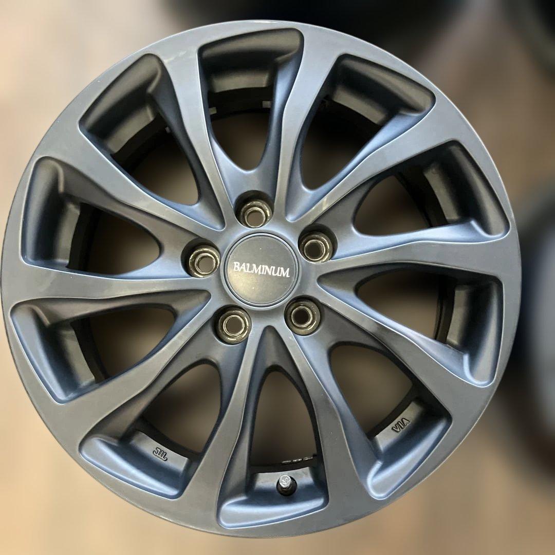 15インチ 6J 43 5×100 アルミホイール 4本セットBALMINUM